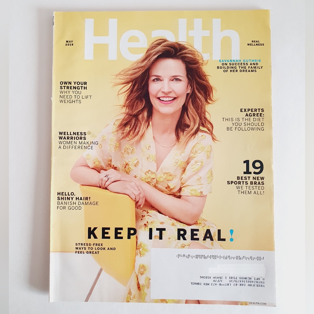 Health Magazine May, 2019 - Savannah Guthrie